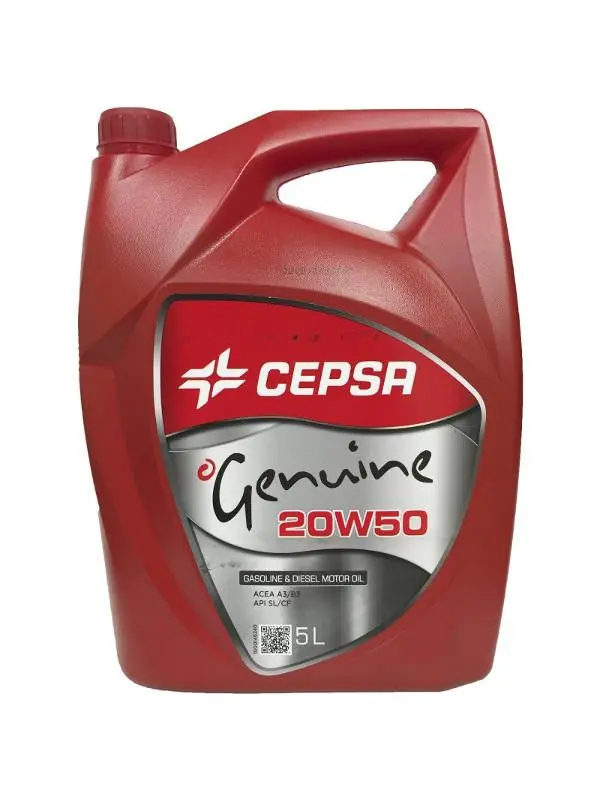 GARRAFA CEPSA GENUINE 20W50 5L — imagen 1