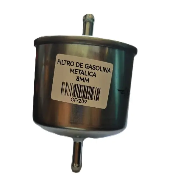 FILTRO GASOLINA GF-209 RECTO 8MM NISSAN 720, D21 1986--1996 ISUZU, MAZDA, FORD, VOLVO