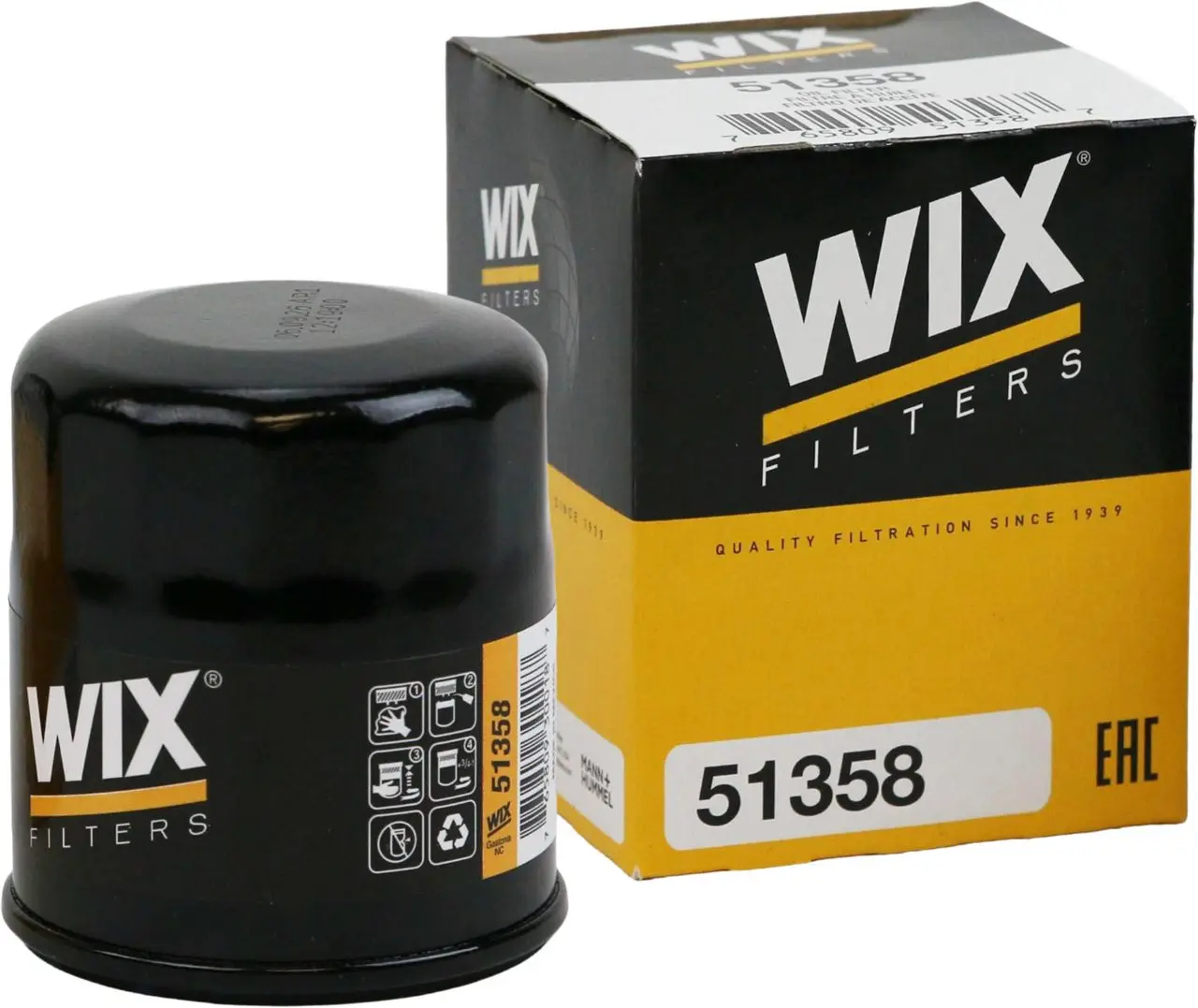 FILTRO ACEITE WIX 51358 HONDA, KOMATSU — imagen 1